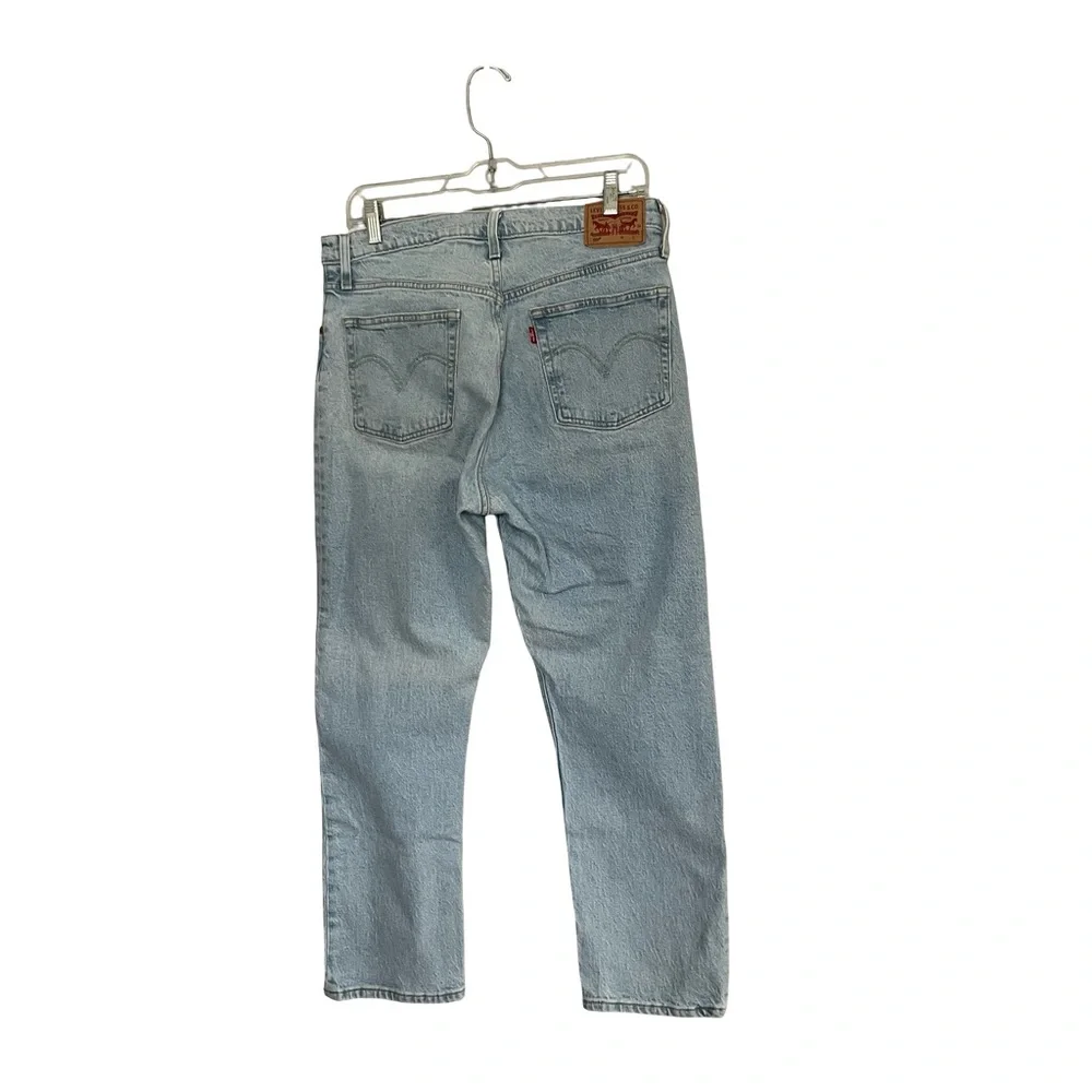 Levi's 501 Jeans Light Wash Straight Leg Denim Button Fly Cotton Size 31